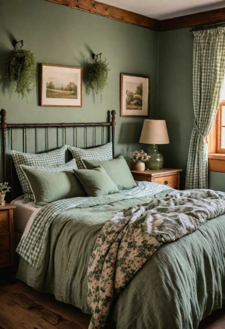 39 Sage Green Farmhouse Bedroom Ideas Trendy Rustic Chic Lovely Harbor