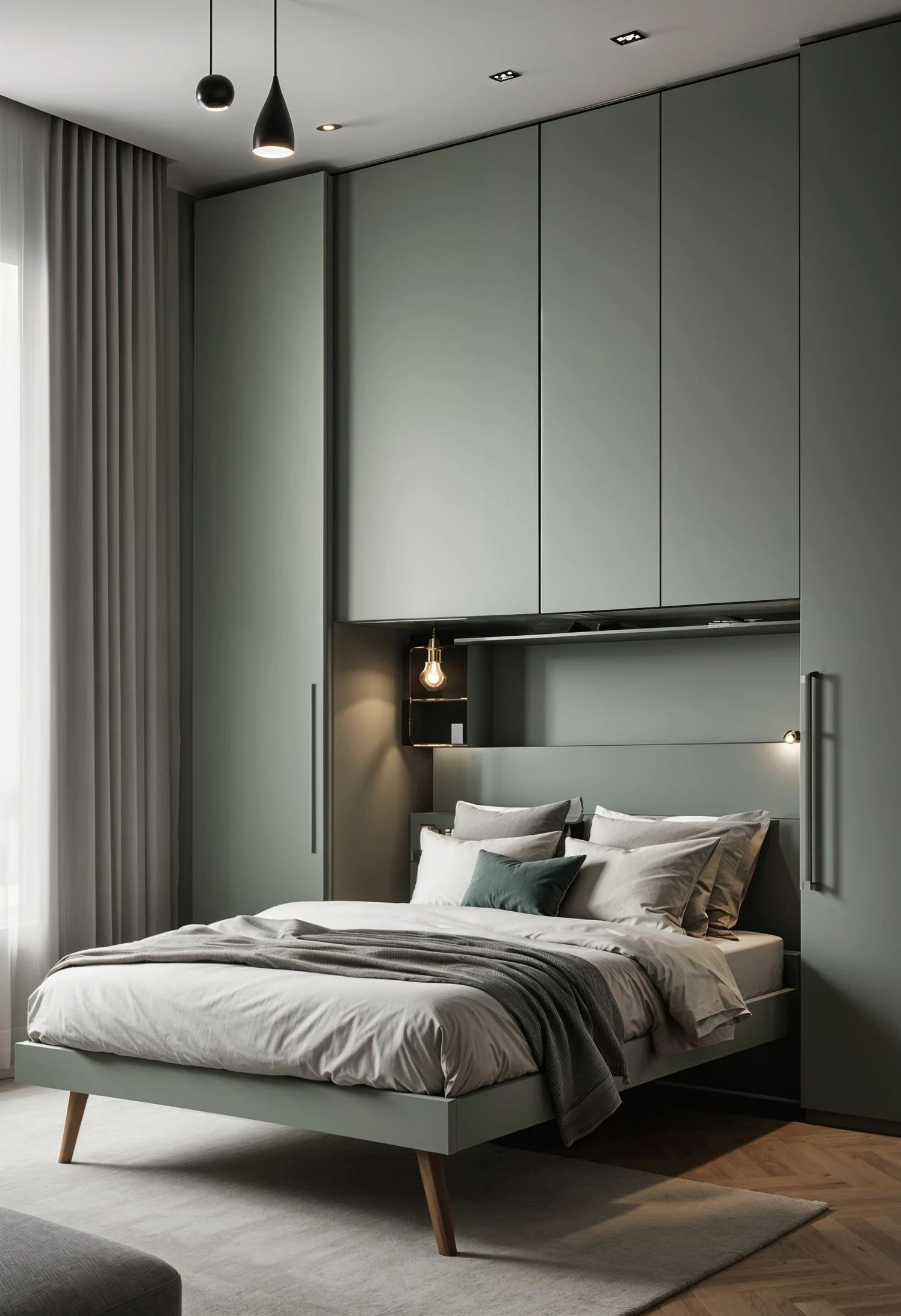 23. Sage Green Murphy Bed Design-0