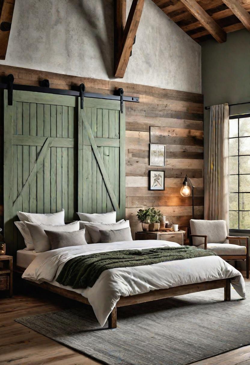 20. Sage Green Rustic Bedroom Inspo-2