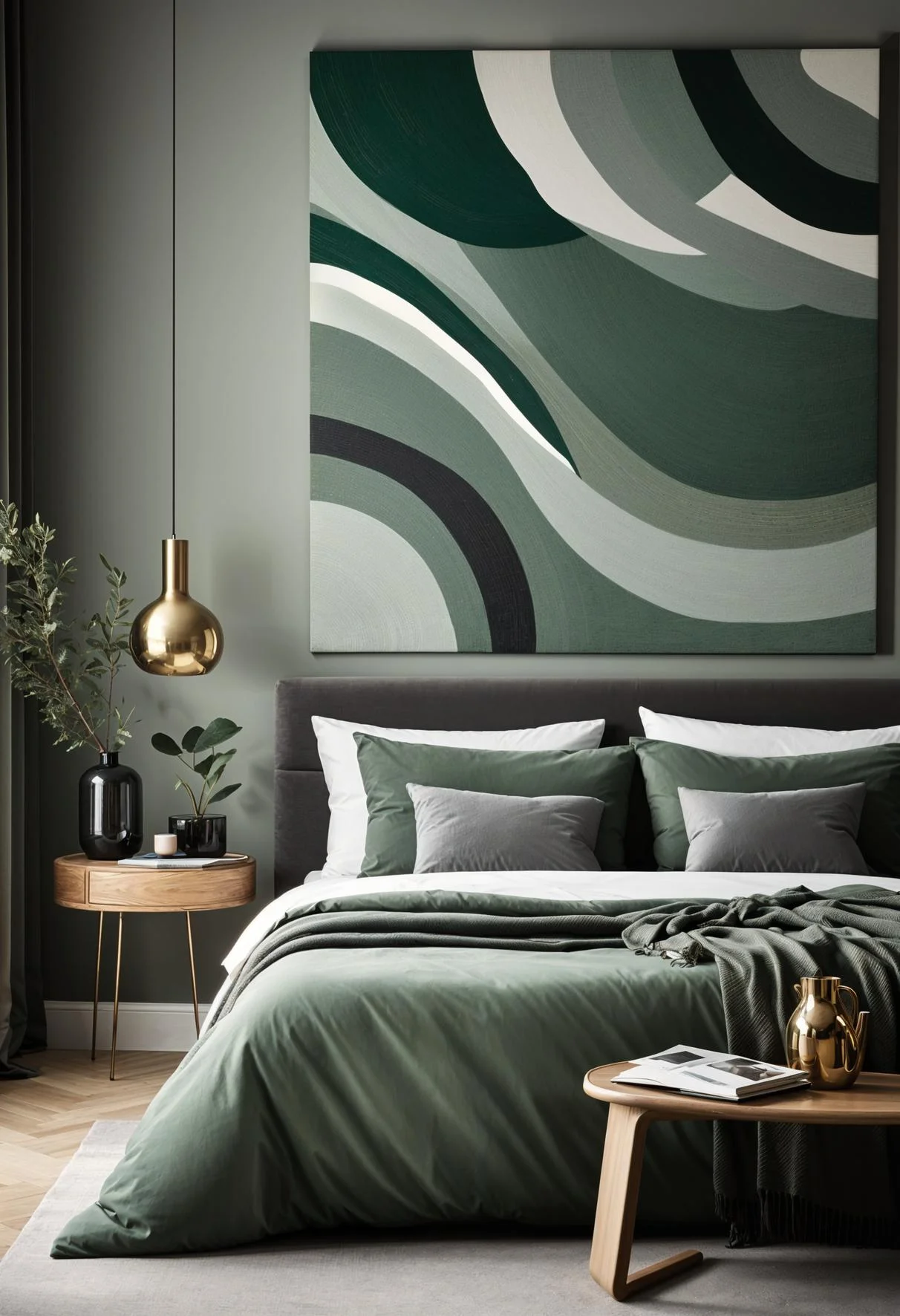 8. Sage & Grey Abstract Art-0
