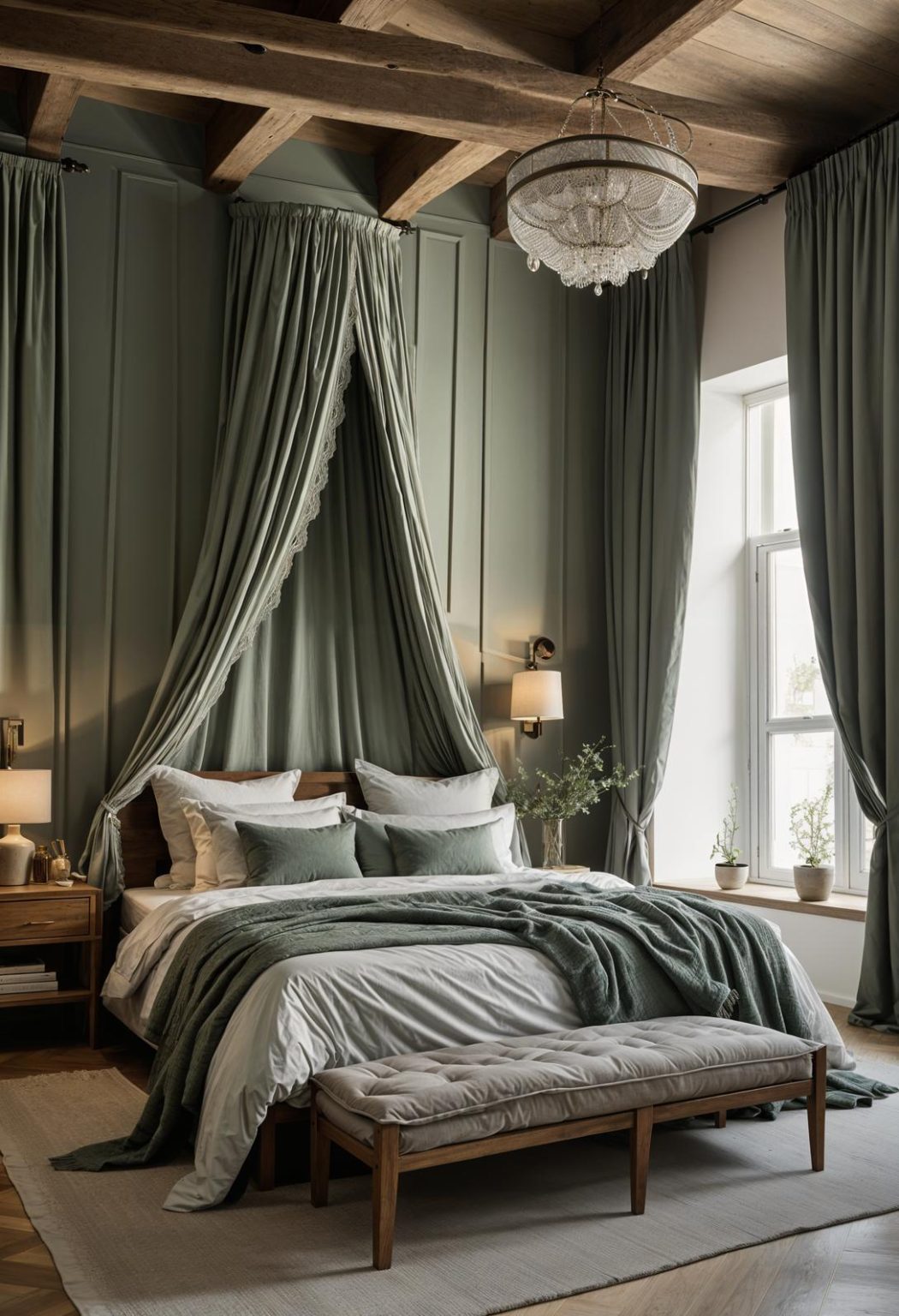 29 Sage Green And Grey Bedroom Ideas: Chic Decor - Lovely Harbor