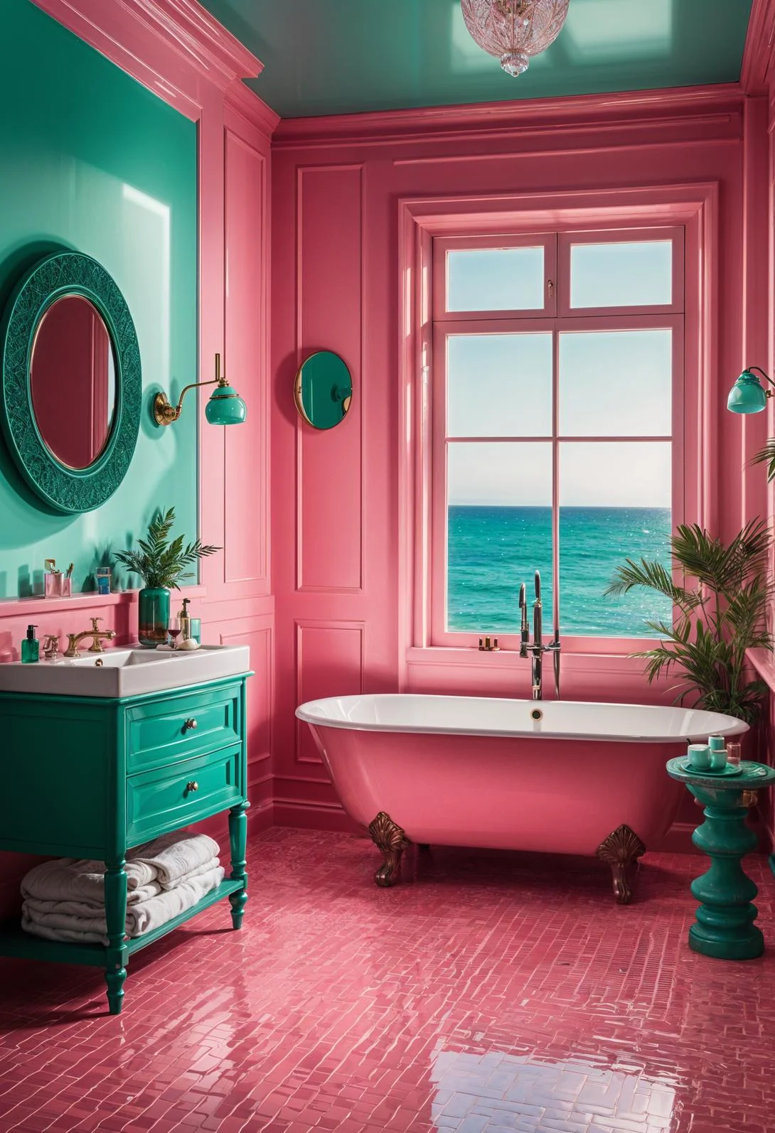 19. Seaside Pink and Turquoise Aesthetic-0