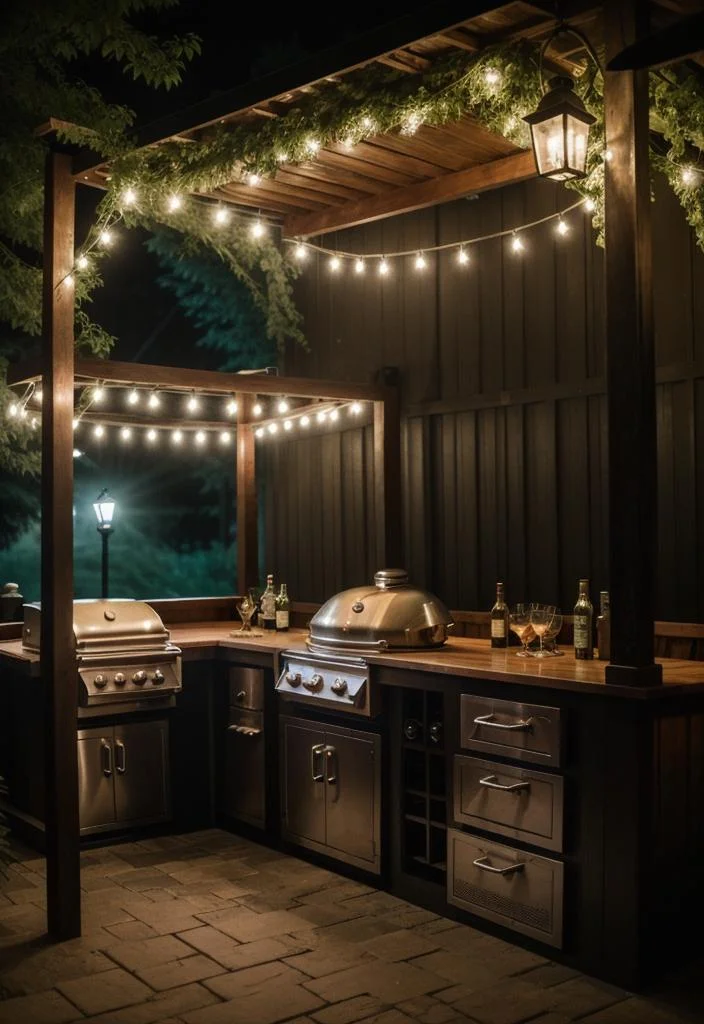 39 Stunning Outdoor Kitchen Ideas: With Style and Functionality 26 21. Secret Outdoor Kitchen Design-0