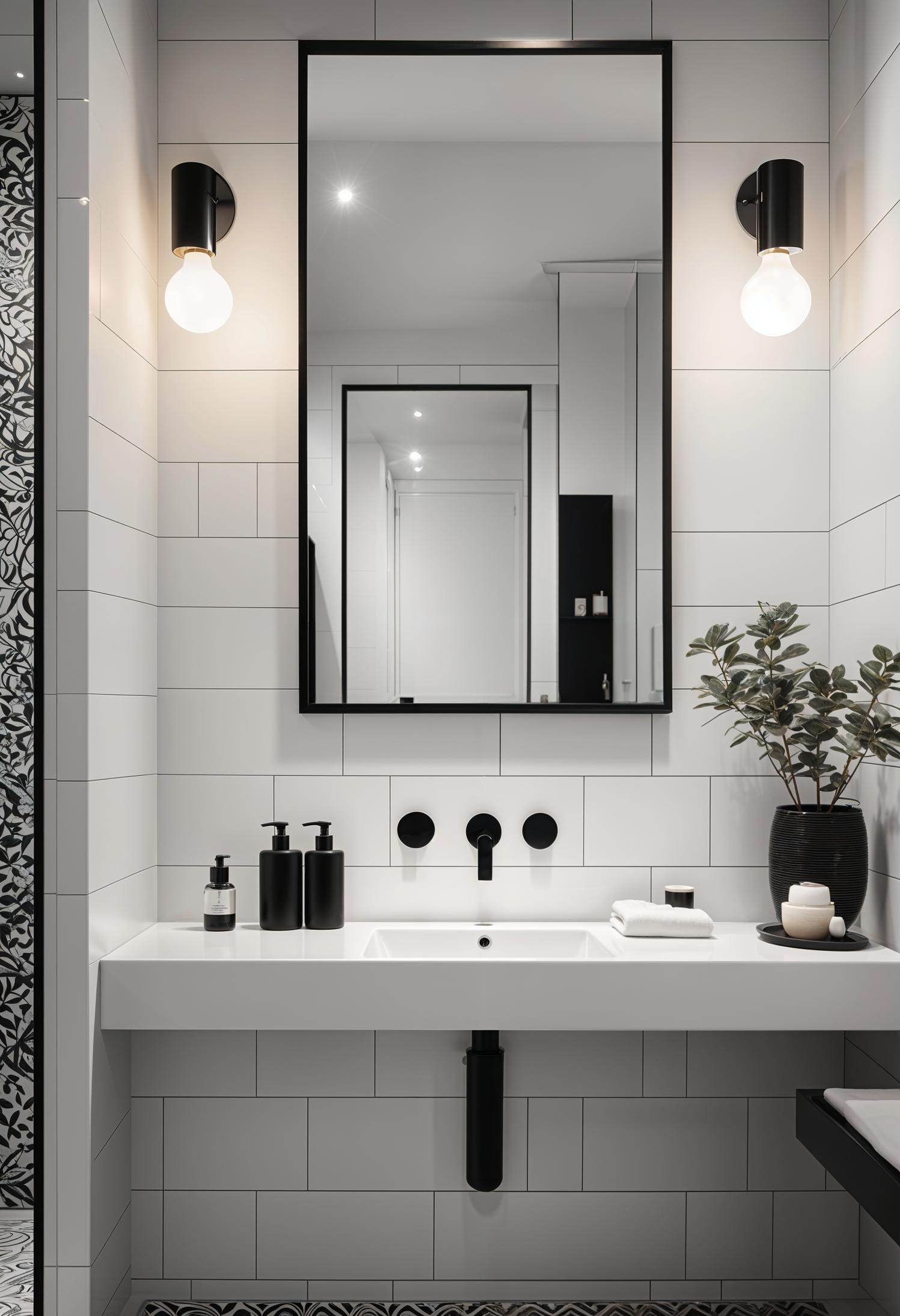 8. Sleek Monochrome Bathroom Design-1