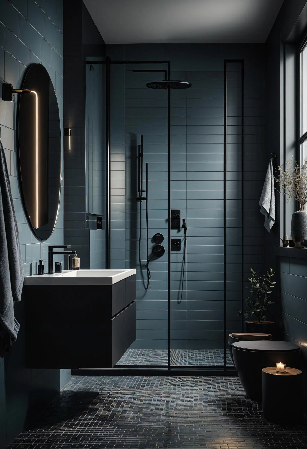 14. Sleek Nordic Bathroom Oasis-1 14. Sleek Nordic Bathroom Oasis-1