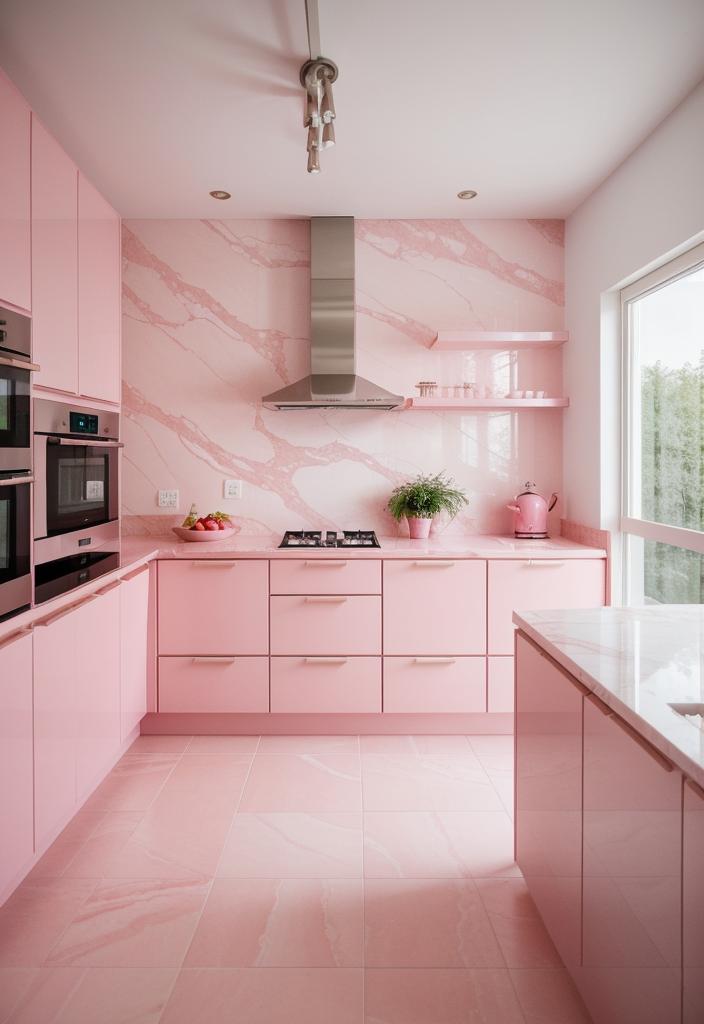 11. Soft Pink Marble Countertops-0