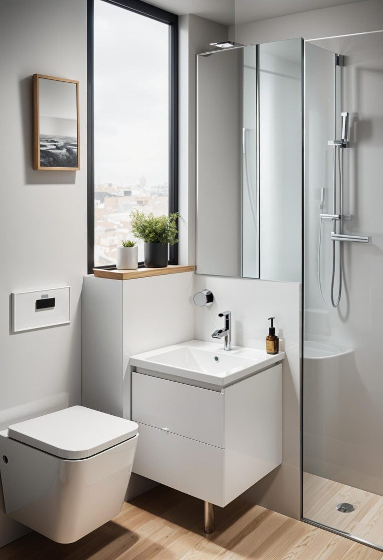 19 Genius Small Bathroom Ideas: Space-Saving Hacks - Lovely Harbor