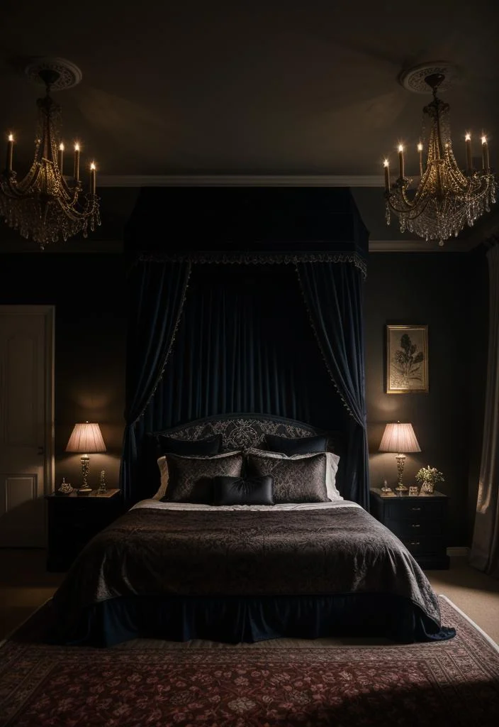 4. Sultry Midnight Garden Bedding-0