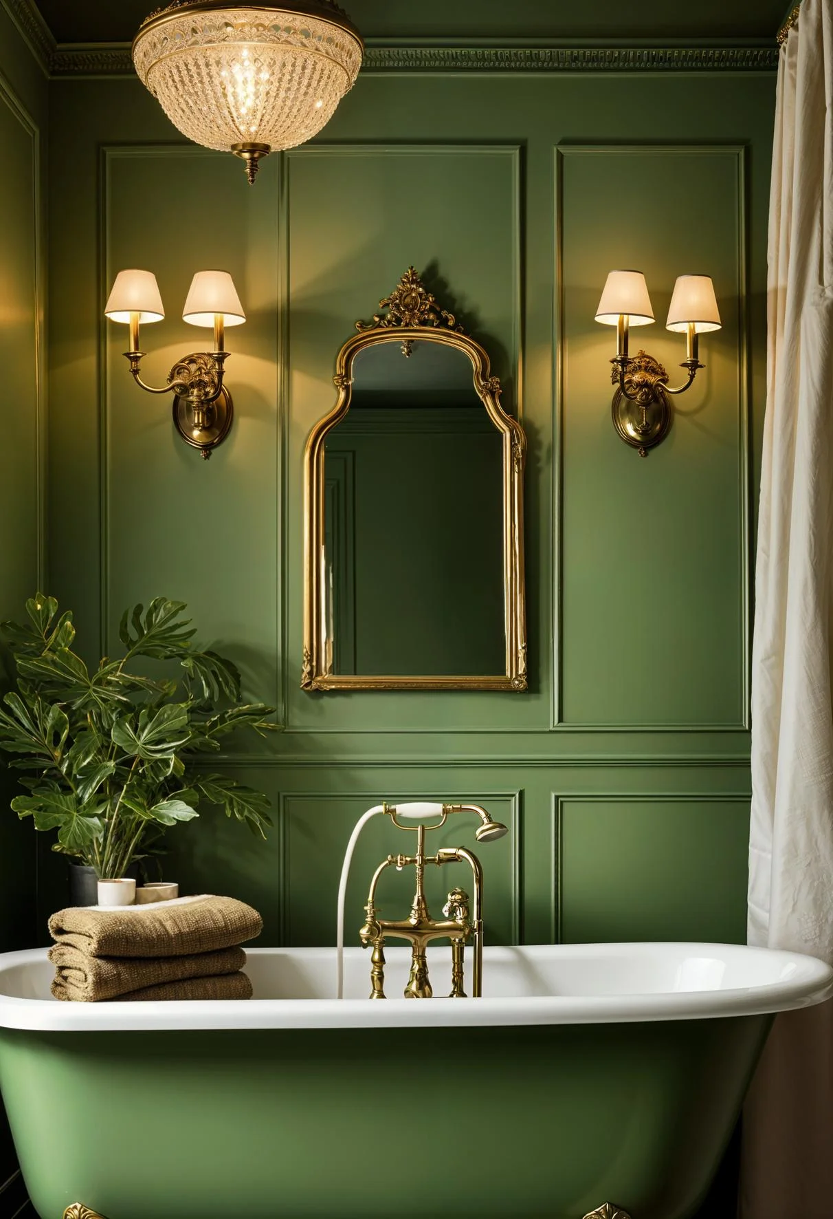 2. Timeless Sage Green Bathroom Style-0