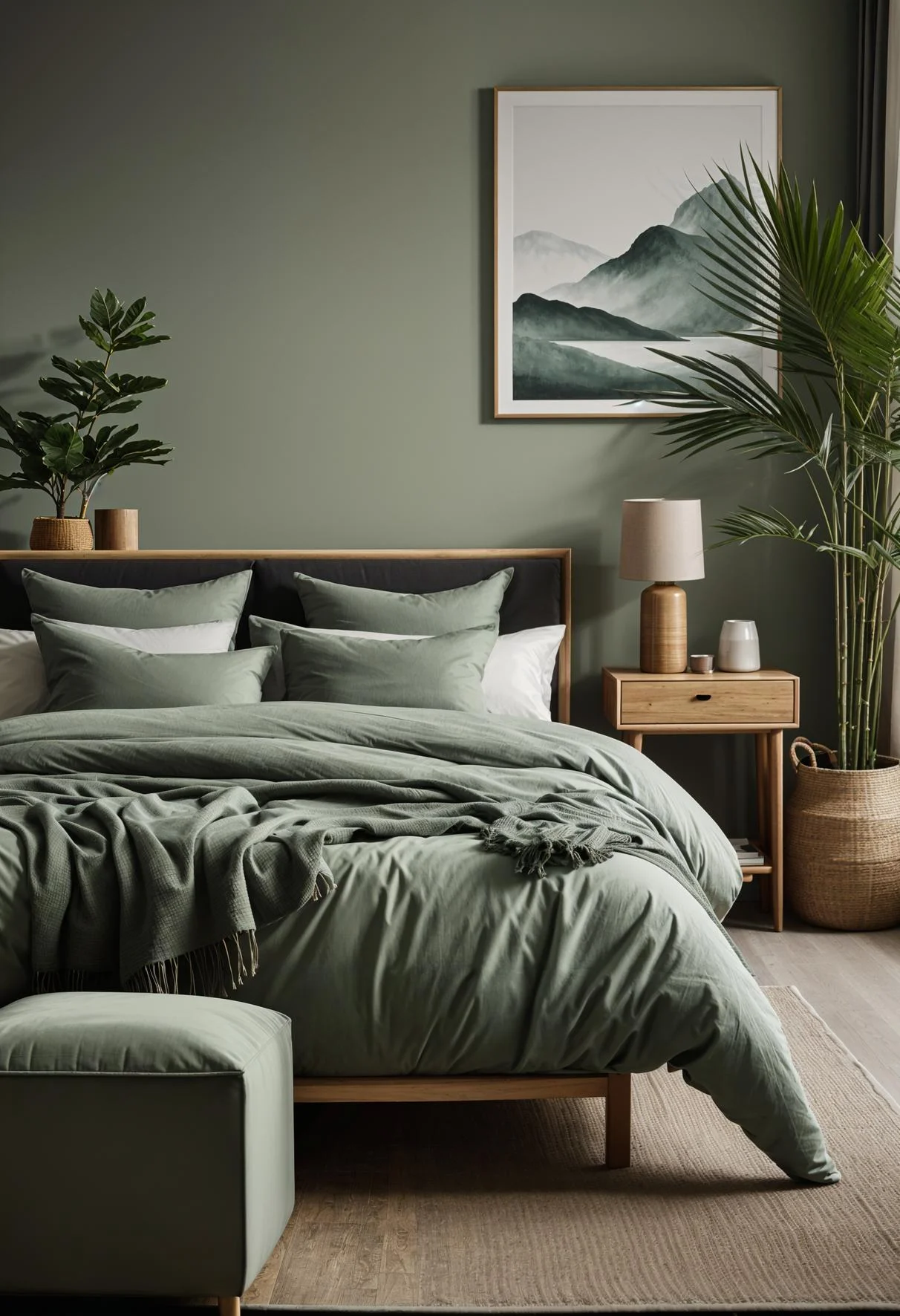 11. Tranquil Bedroom Design: Sage Harmony-1