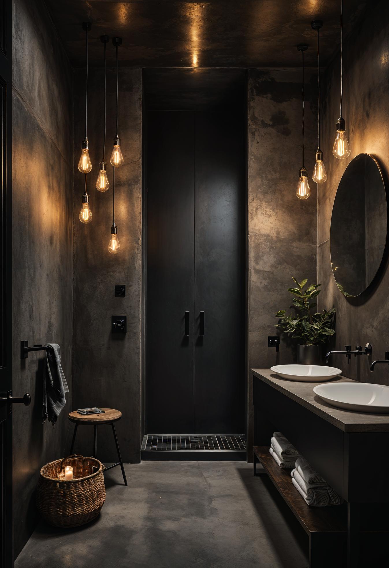 2. Twilight Industrial Bathroom Retreat-1