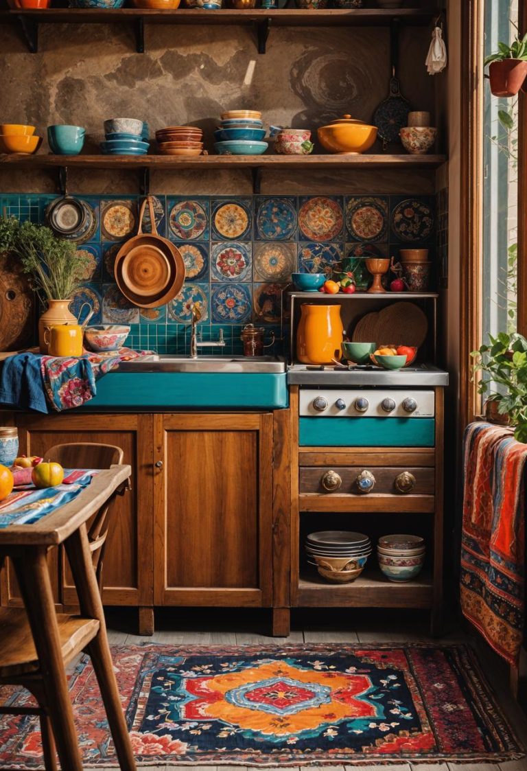 27 Stunning Boho Kitchen Designs That Will Inspire You - Lovely Harbor