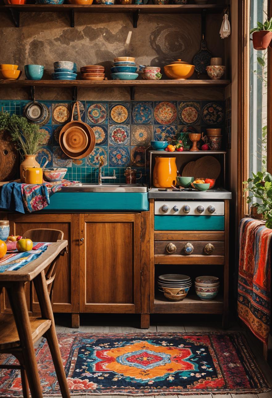 5. Vintage Boho Kitchen Makeover-0