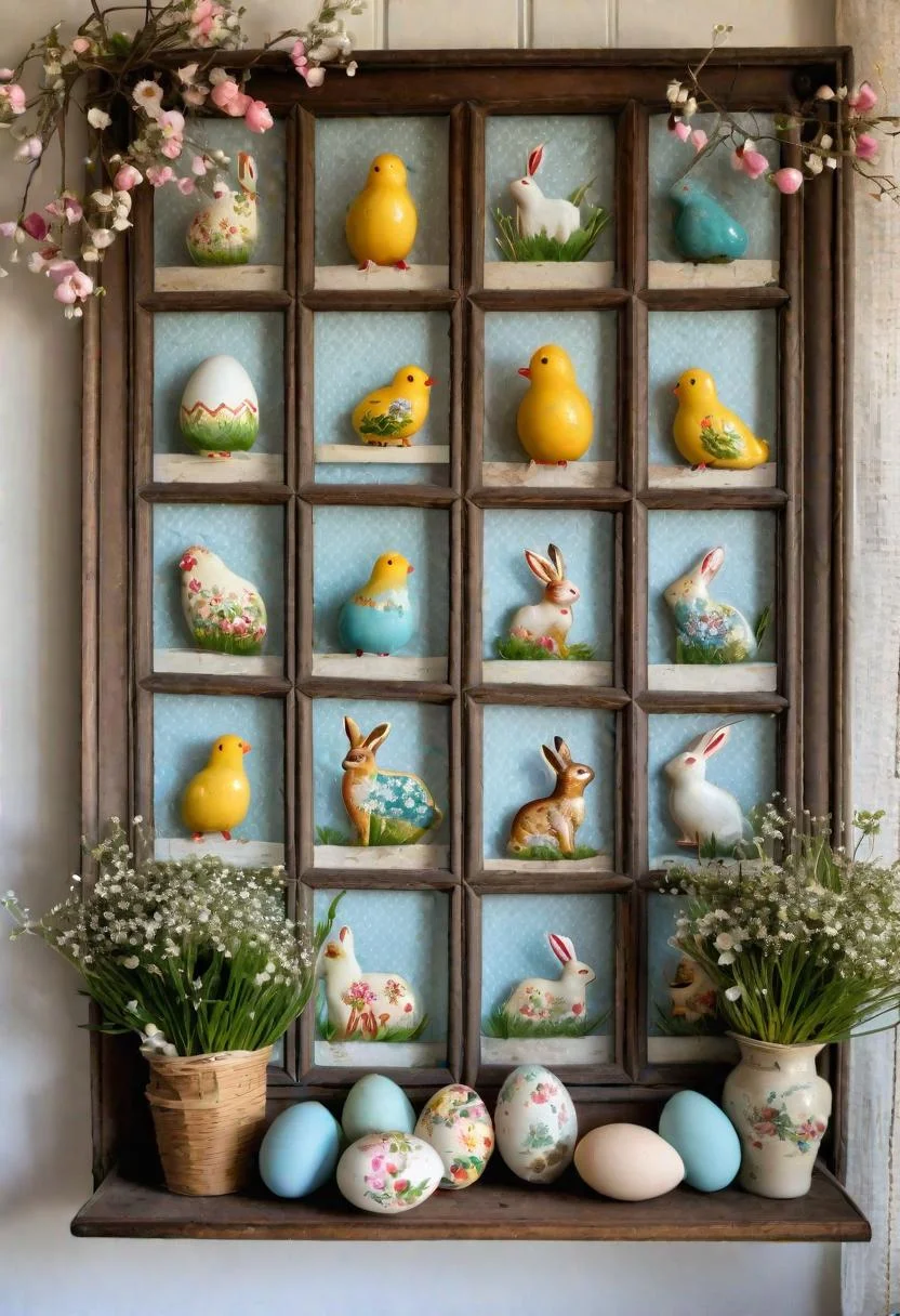 15. Vintage Easter Wall Hanging Transformation-0