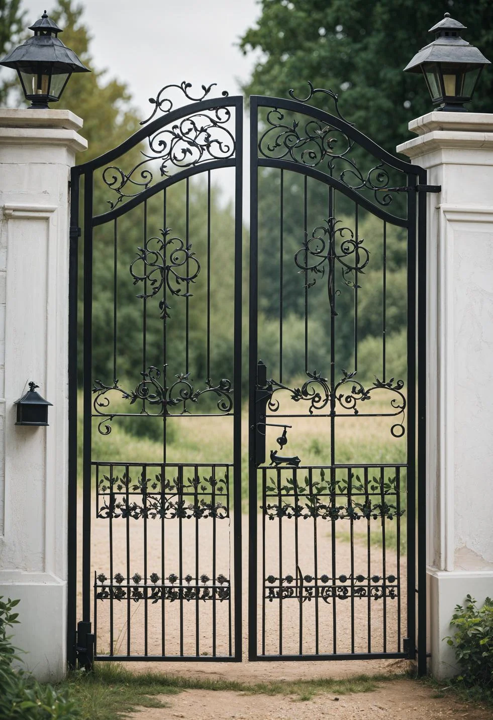 19 Inspiring Farmhouse Gate Ideas for Charming Entrances 2 1. Vintage Farmhouse Gate Design-0