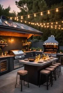 Vintage Movie Glam Outdoor Kitchen 0
