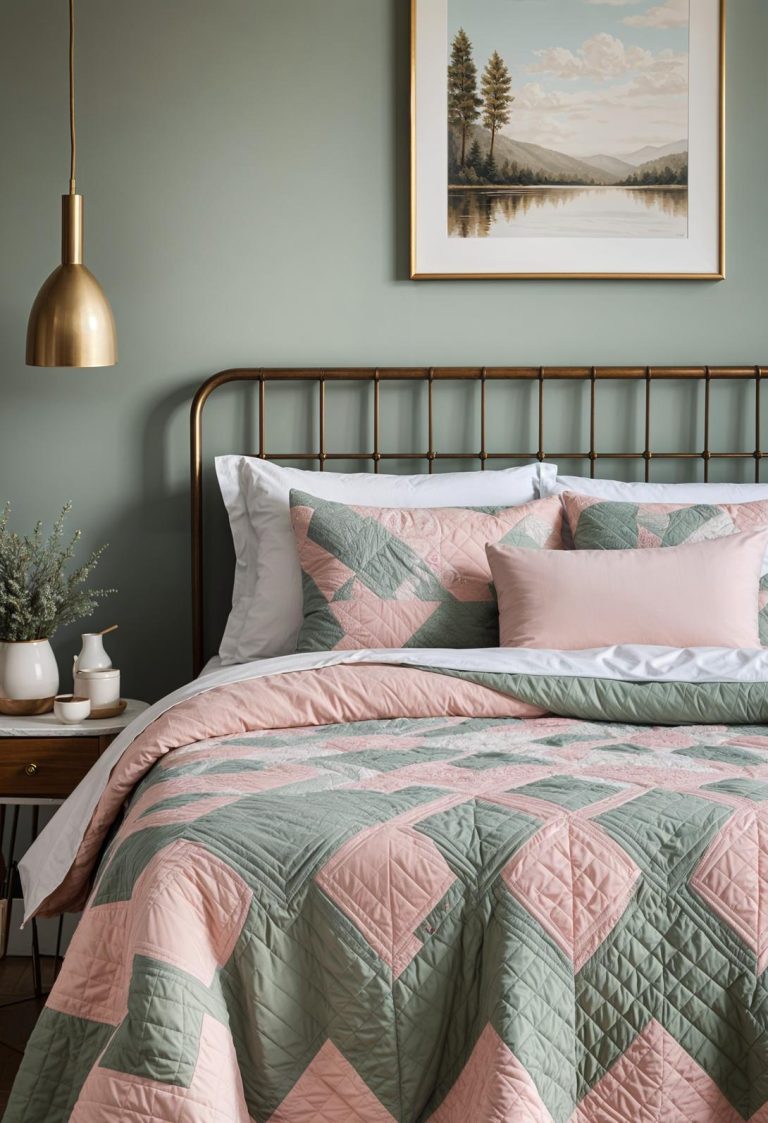 31 Chic Sage Green And Pink Bedroom Inspirations - Lovely Harbor