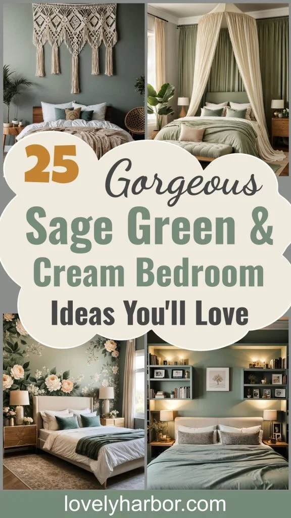 25 Gorgeous Sage Green & Cream Bedroom Ideas You’ll Love