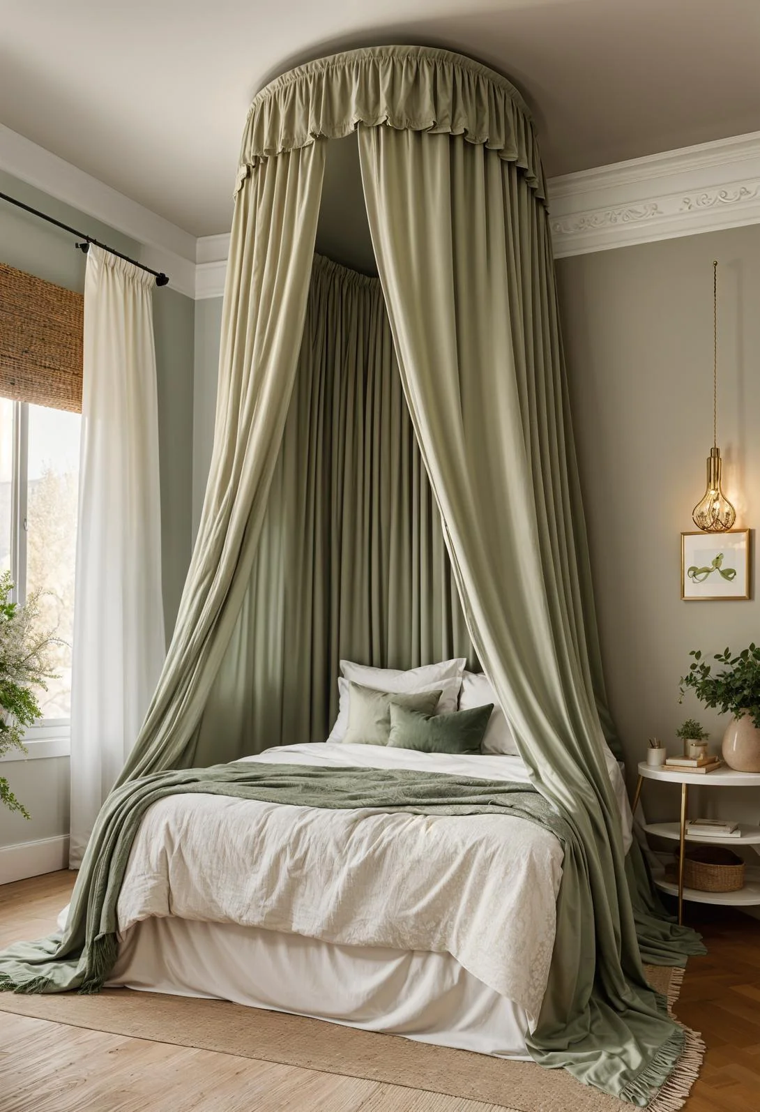 2. Boho Chic Fabric Canopy Ideas-0