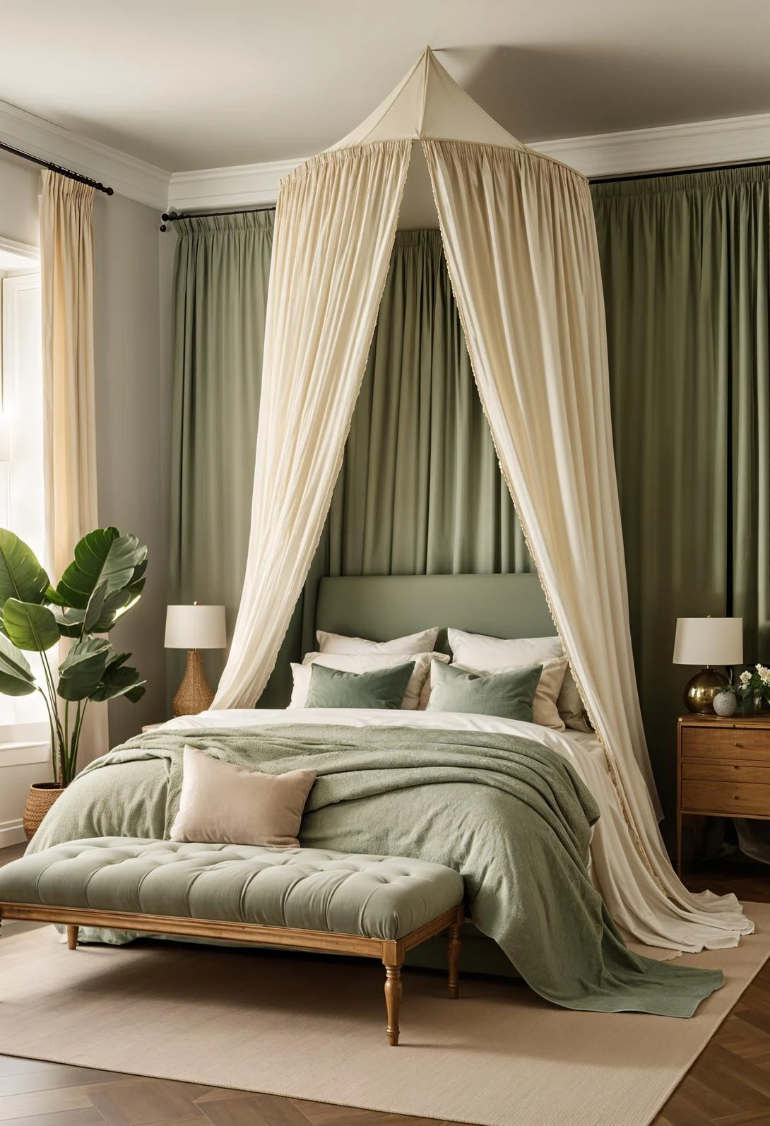 2. Boho Chic Fabric Canopy Ideas-1