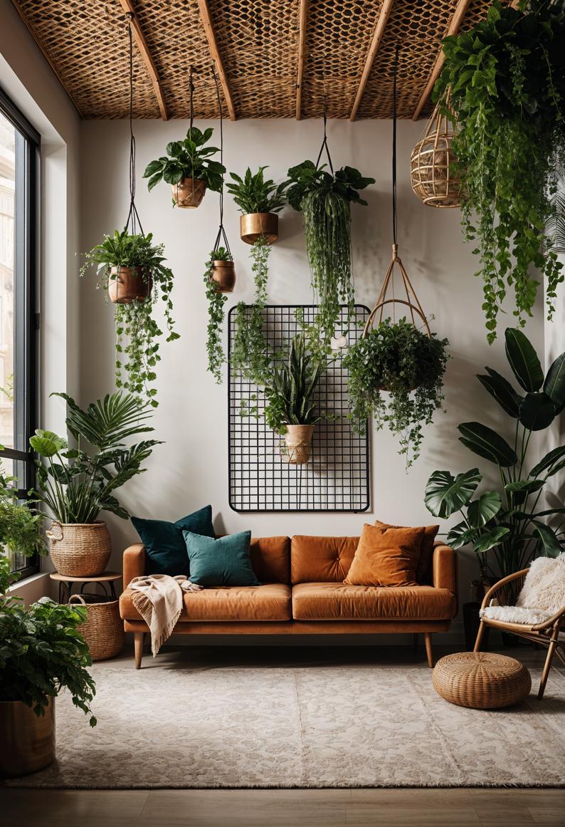 34. Ceiling Plant Hanging Grid Ideas-0
