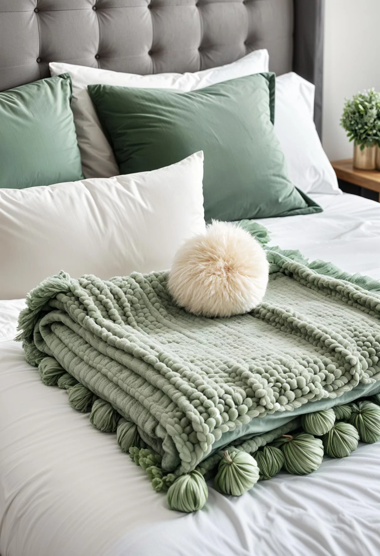 12. Cozy Pom-Pom Throw Blanket-0