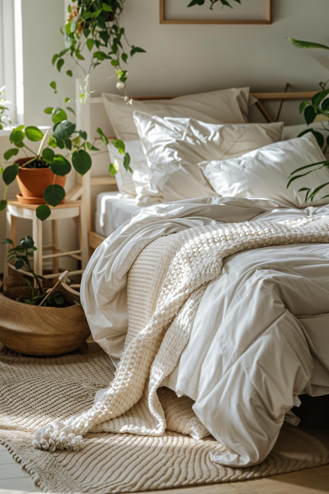 4. Scandinavian Boho Fusion: Clean, Neutral, Greenery-1