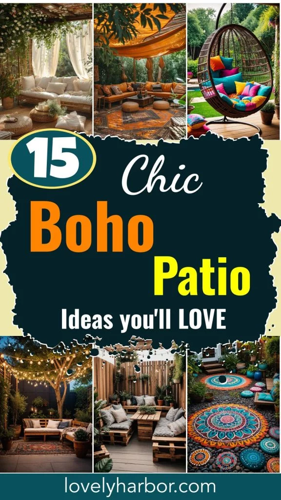 15 Chic Boho Patio Ideas You’ll Love