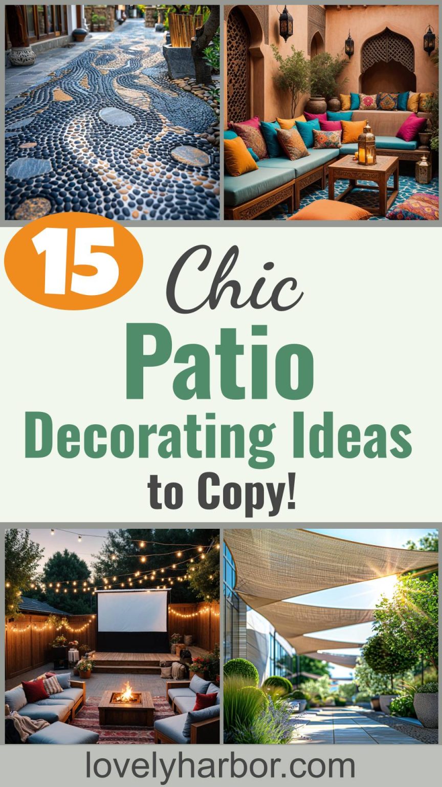 15 Chic Patio Decorating Ideas To Copy - Lovely Harbor