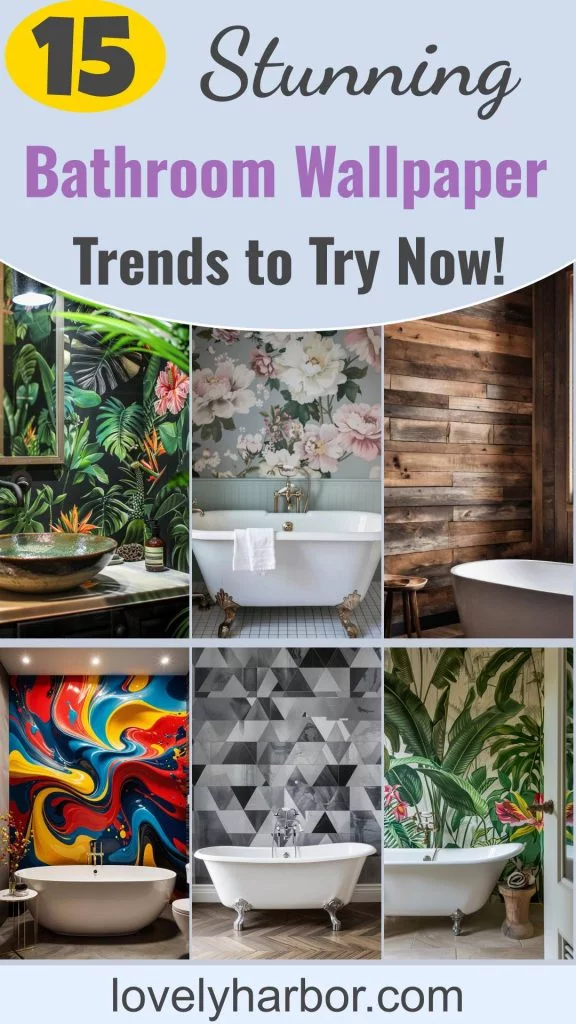 15 Stunning Bathroom Wallpaper Trends to Try Now 1 15 Stunning Bathroom Wallpaper Trends To Try Now