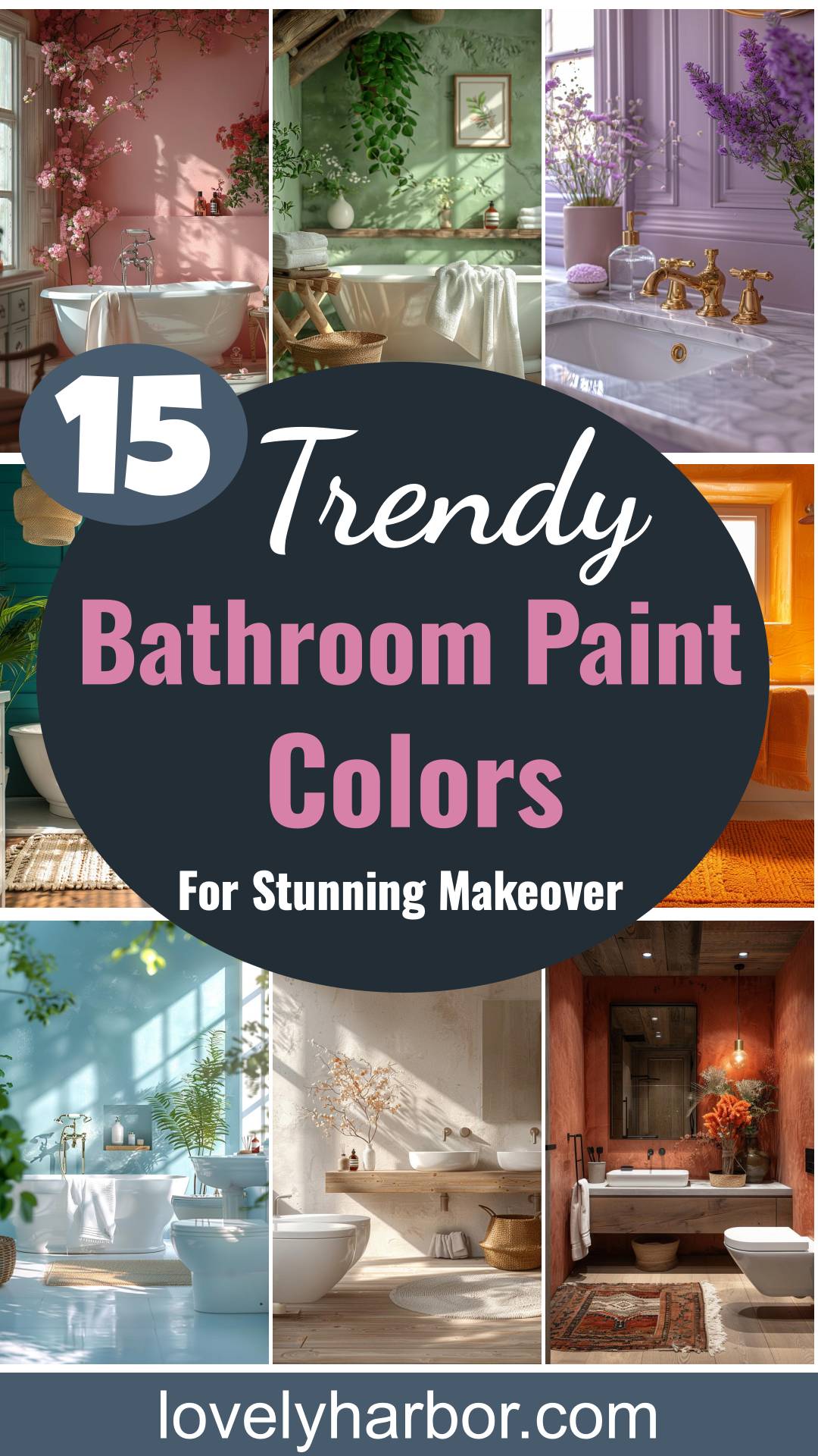 15 Trendy Bathroom Paint Colors For A Stunning Makeover - Lovely Harbor