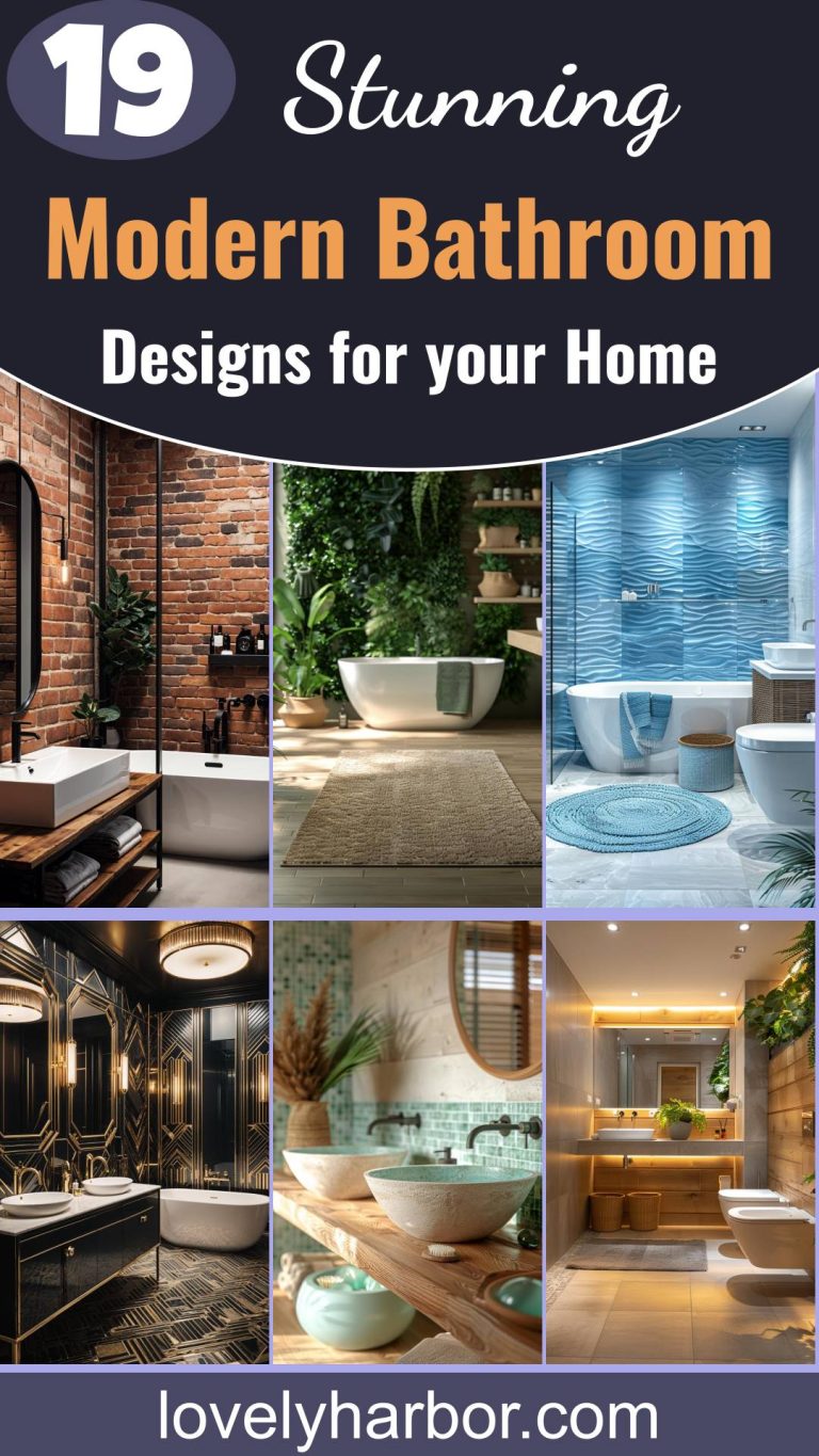 19 Stunning Modern Bathroom Designs For Your Home - Lovely Harbor