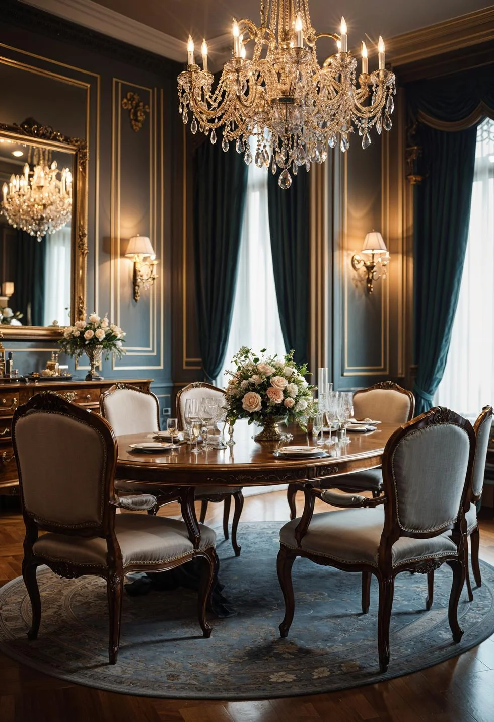 3. Antique Elegance: Classic Dining Decor-0