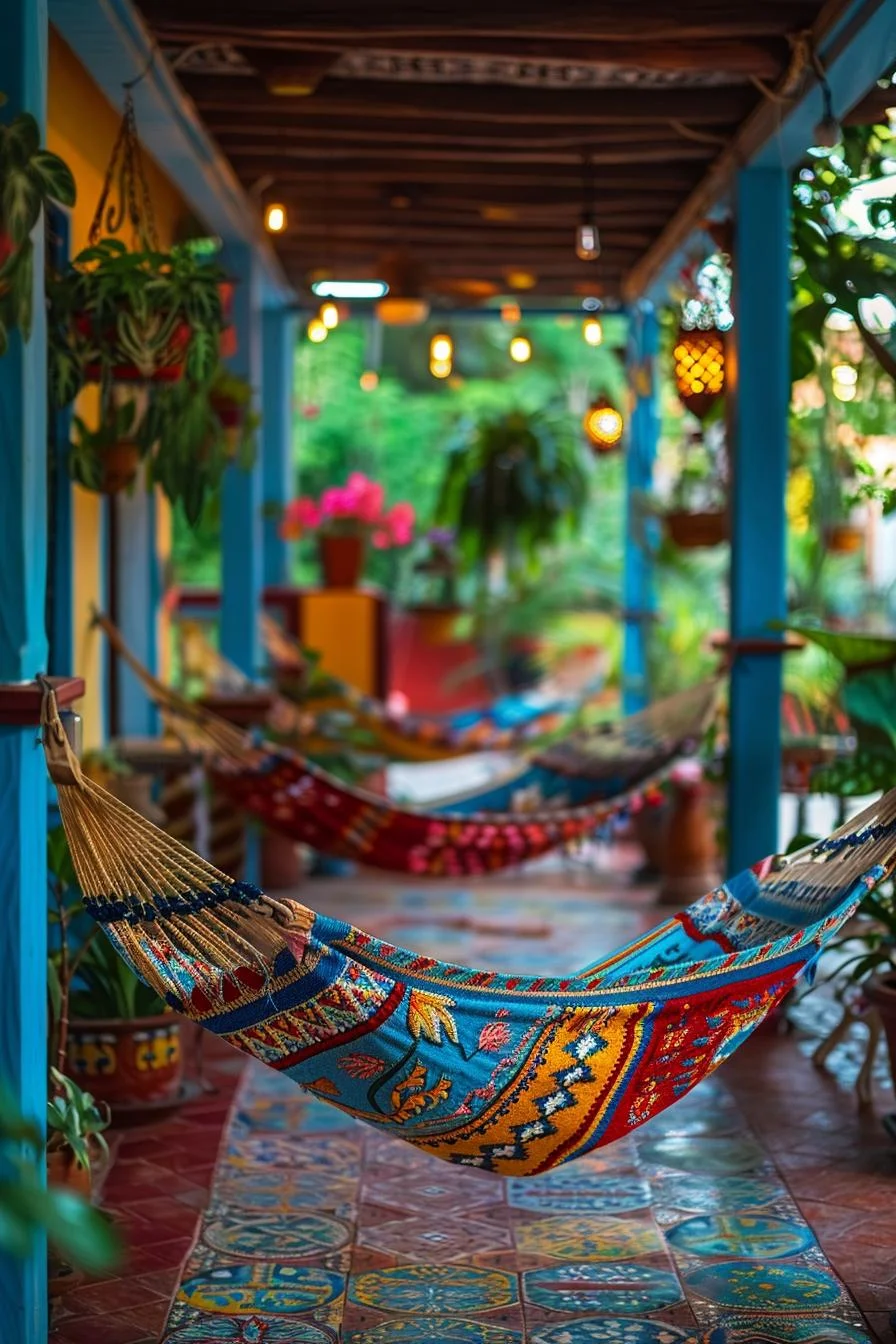 Mexican Patio Ideas: 15 Authentic Design Elements That Actually Belong Together 11 4. Authentic Mexican Hammock Styles-0