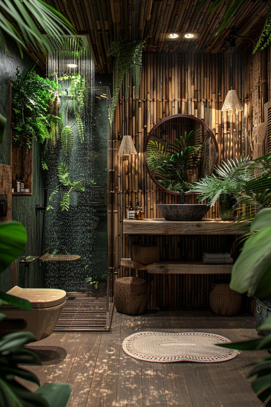 5. Bamboo Oasis: Rain Shower Retreat-0