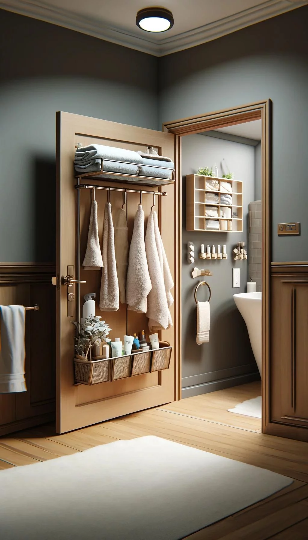 1. Behind-the-Door Bathroom Organizer-0