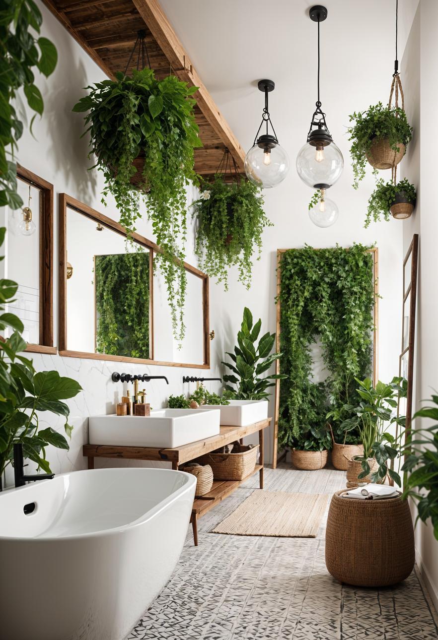1. Boho Bathroom Oasis Inspiration-0