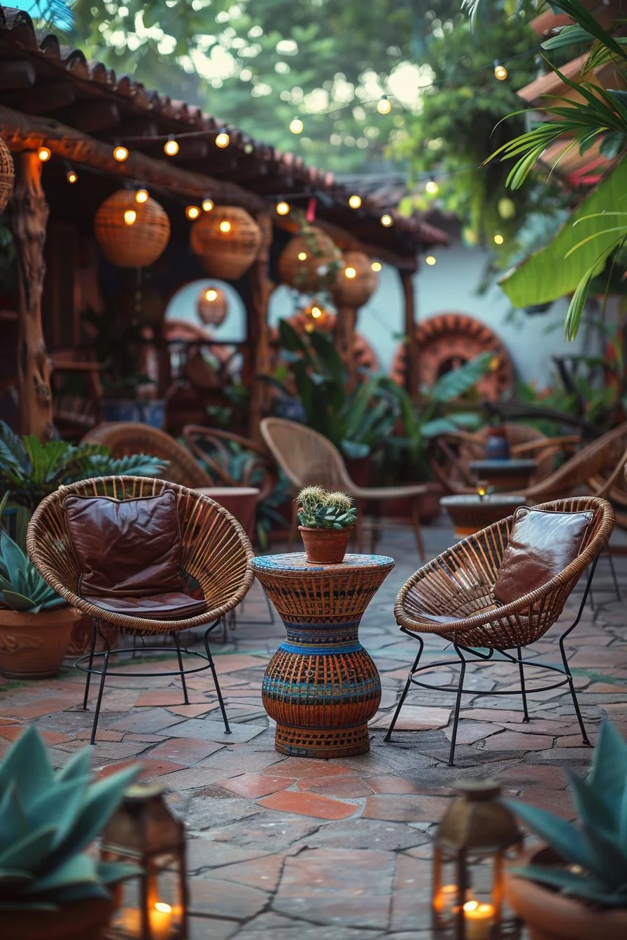 Mexican Patio Ideas: 15 Authentic Design Elements That Actually Belong Together 35 15. Classic Chairs for Authentic Vibe-1