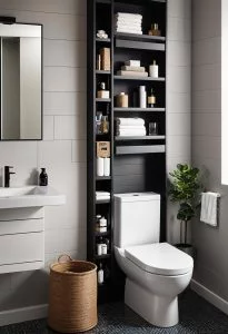 Creative Half Bathroom Storage Solutions 0