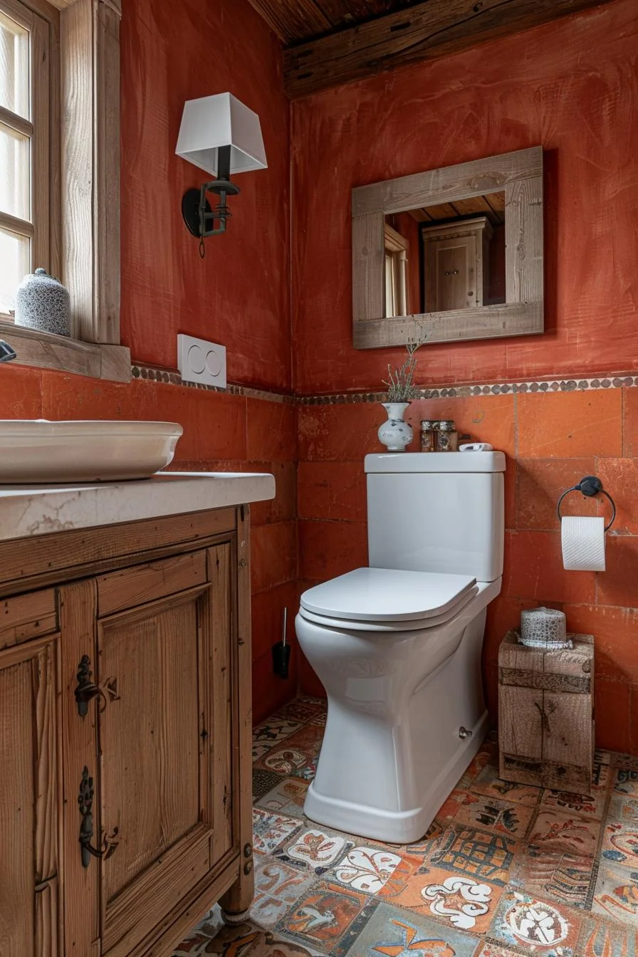 14. Earthy Terracotta Vibes: Transform Your Bathroom-0