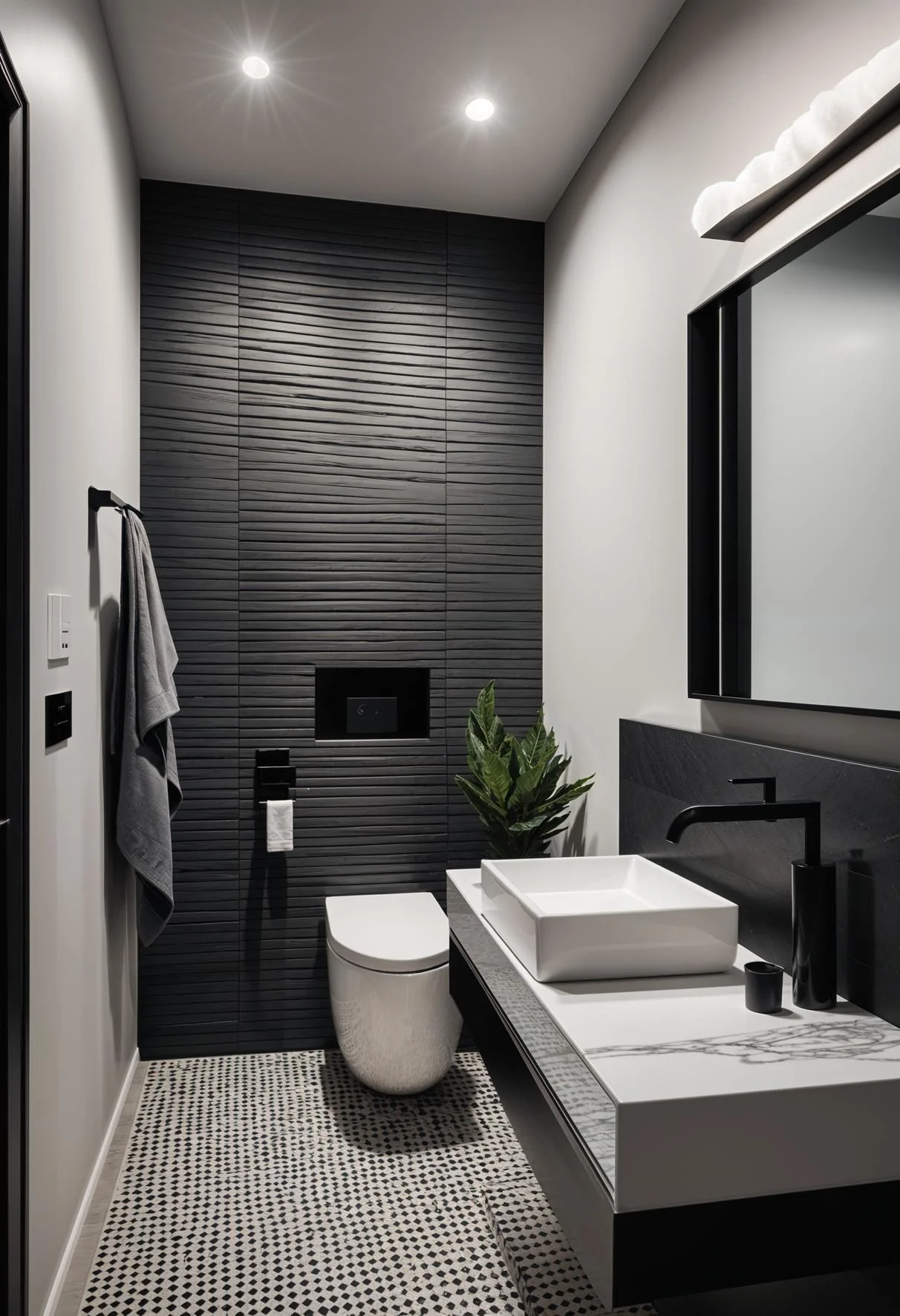 12. Elegant Monochrome Bathroom Inspiration-0