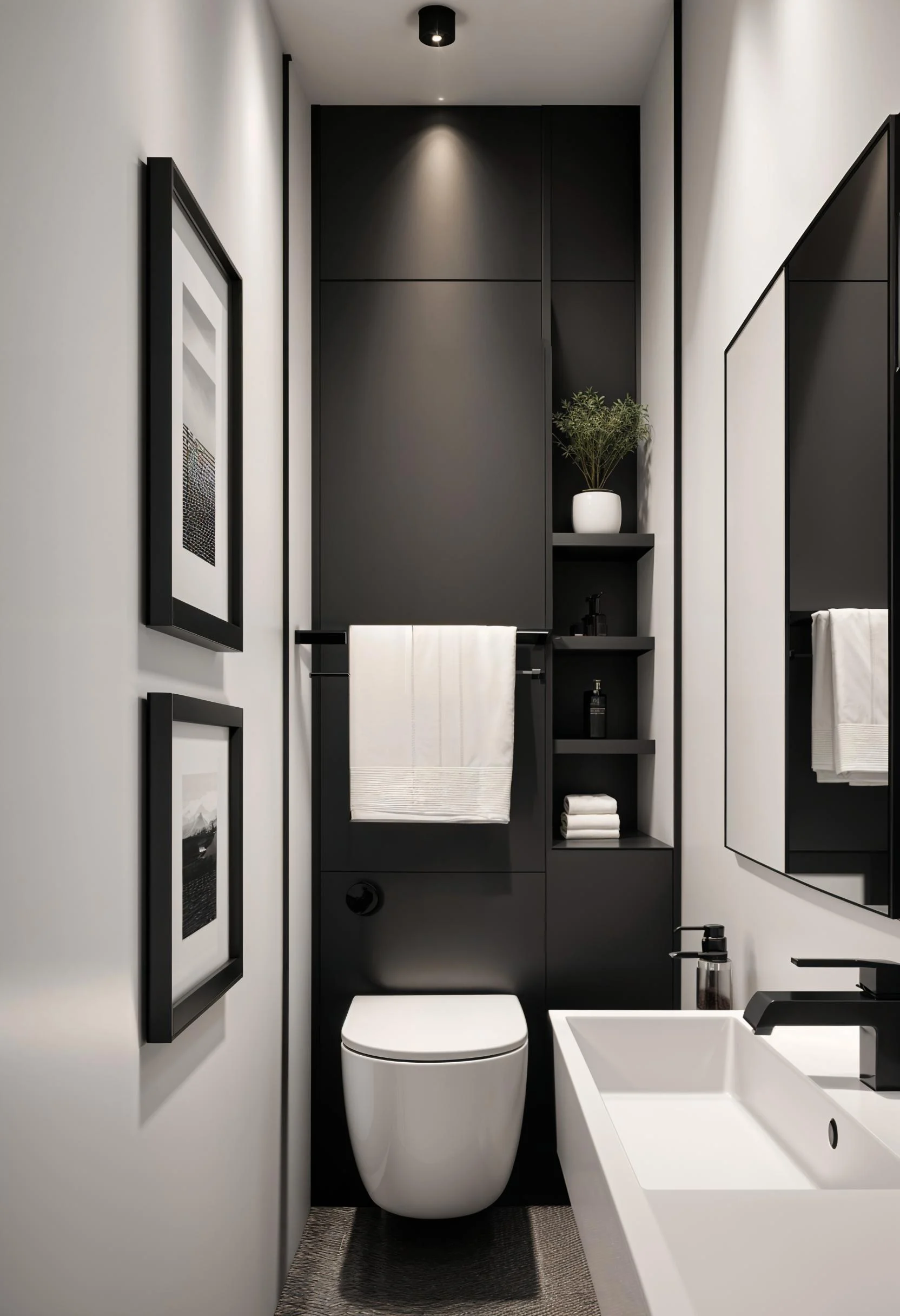 12. Elegant Monochrome Bathroom Inspiration-1