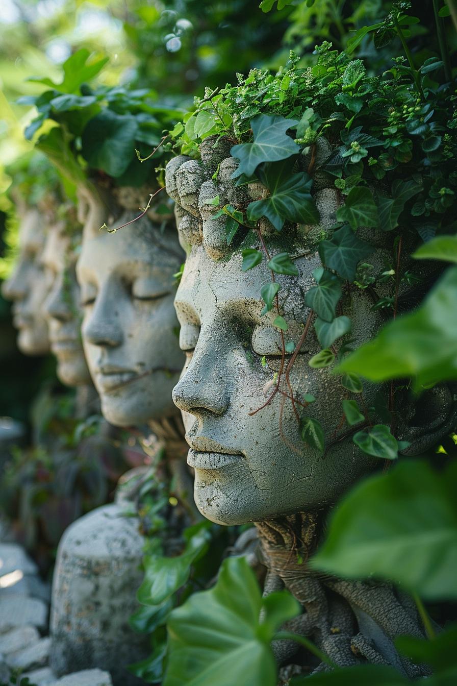29. Human Head Planters: Garden Hairdos-0