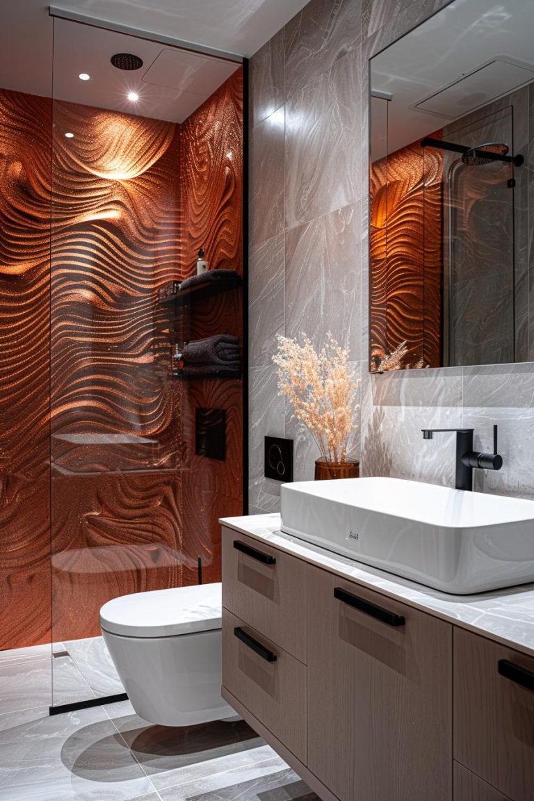 21 Breathtaking Bathroom Wall Decor Ideas To Inspire You - Lovely Harbor