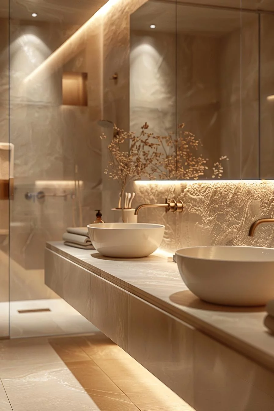 15. Luxe Minimalist Bathroom Paint Colors-0