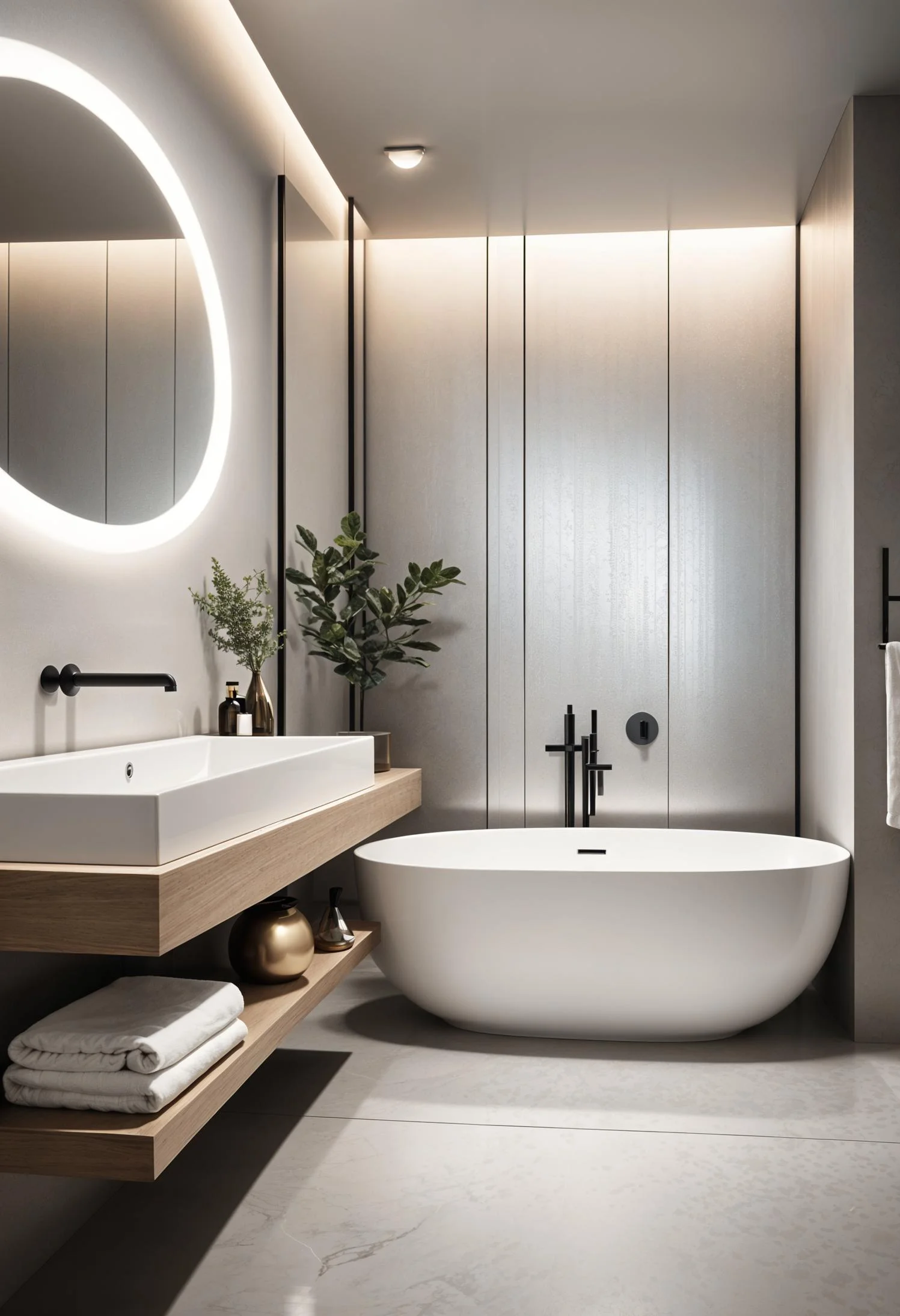 15. Luxe Minimalist Bathroom Paint Colors-2