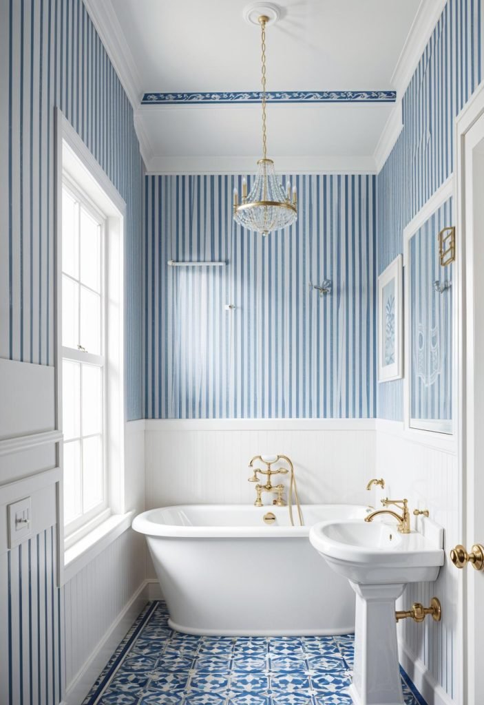 15 Stunning Bathroom Wallpaper Trends To Try Now - Lovely Harbor