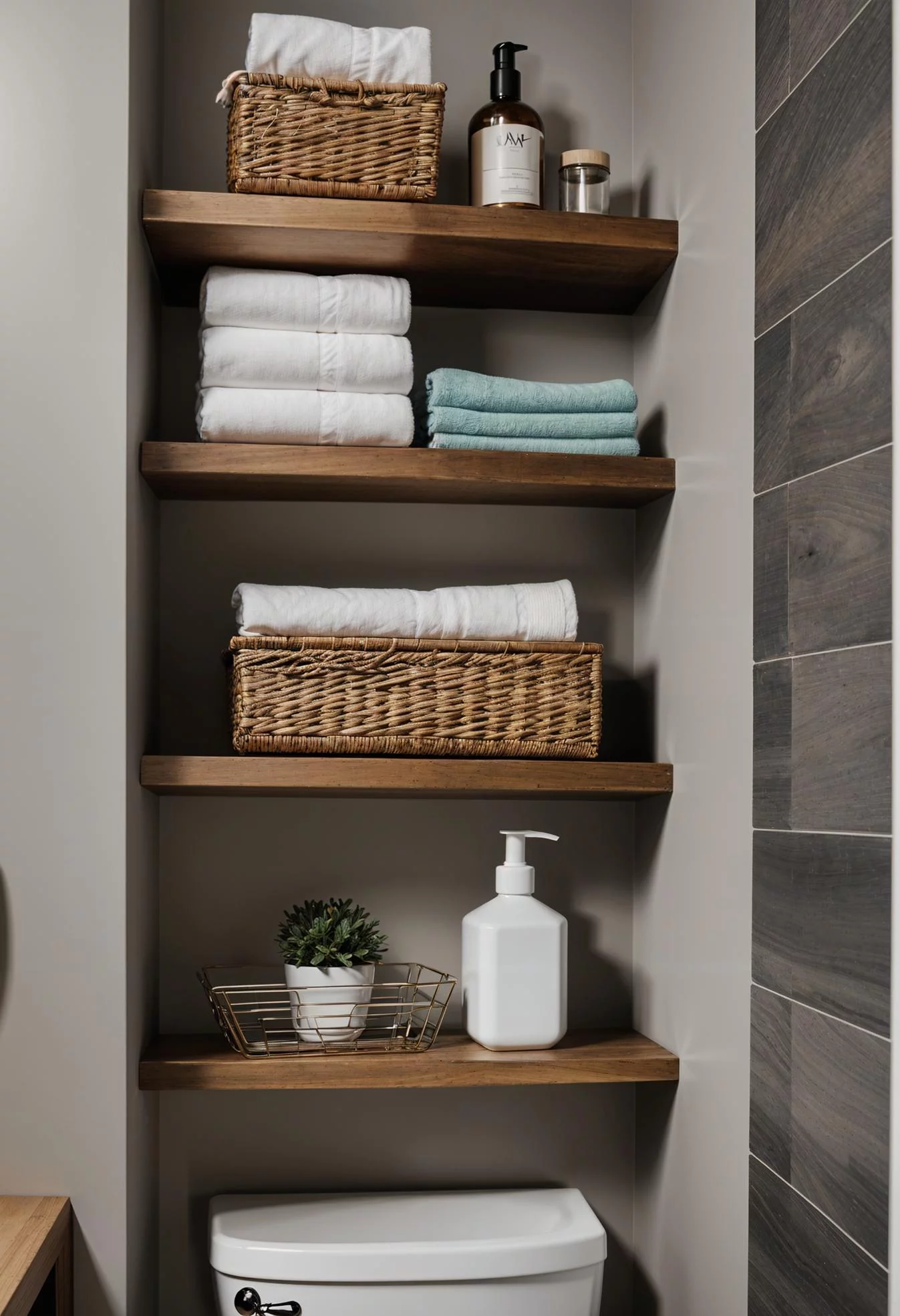 2. Maximize Bathroom Storage with Floating Shelves-0