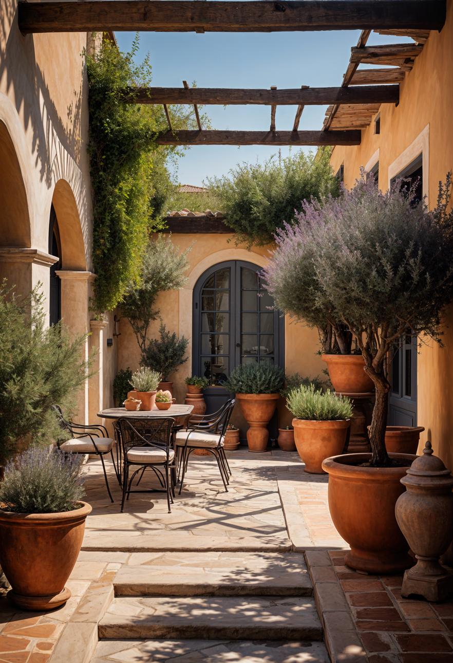 13. Mediterranean Terrace Oasis with Olives-1