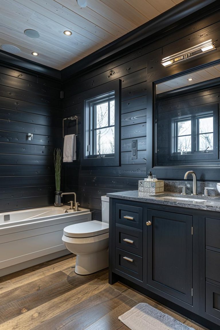 15 Gorgeous Shiplap Bathroom Styles To Impress Your Guests - Lovely Harbor